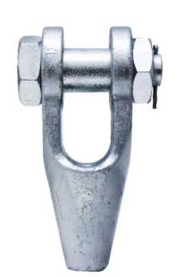 Galvanizado 8mm cabo de arame End Stop Open Spelter Sockets com Cotter Pin SOA-08