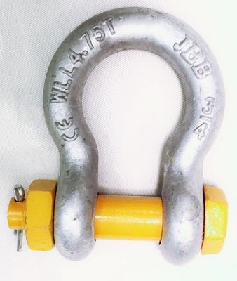 Arcos galvanizados a quente para grelhas tipo para parafusos WLL 30T-175T 5.4x Carga mínima de ruptura 2x Carga de prova
