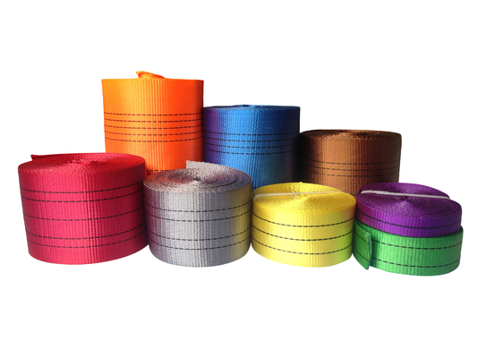 Fittings de extremidade de olho plano Slings de elevação de carga pesada verde para aplicações pesadas