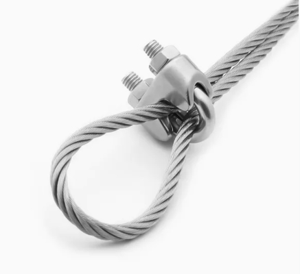 Clipe de Tubo de Cabo de Aço Galvanizado Maleável, Mangueira de Duto, Braçadeira, Parafuso em U SS304 – Solução de Fixação Segura e Durável
