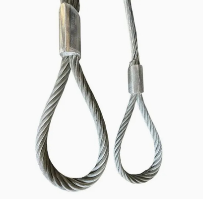 Sling de corda de madeira de alta capacidade, de 2mm a 28mm de diâmetro, galvanizado.