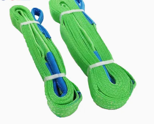 EN1492-1 Políester Double Ply Lifting Webbing Sling Solução de elevação segura e de alta resistência