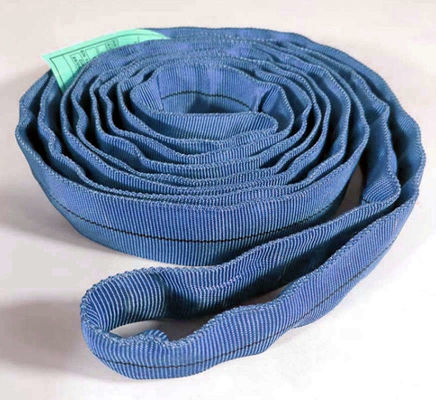 Sling de fibra de poliéster azul de alta tenacidade Largura 240 mm